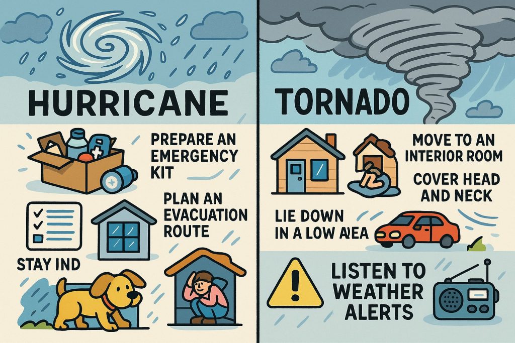 How to Prepare for a Hurricane or Tornado and What to Do During One