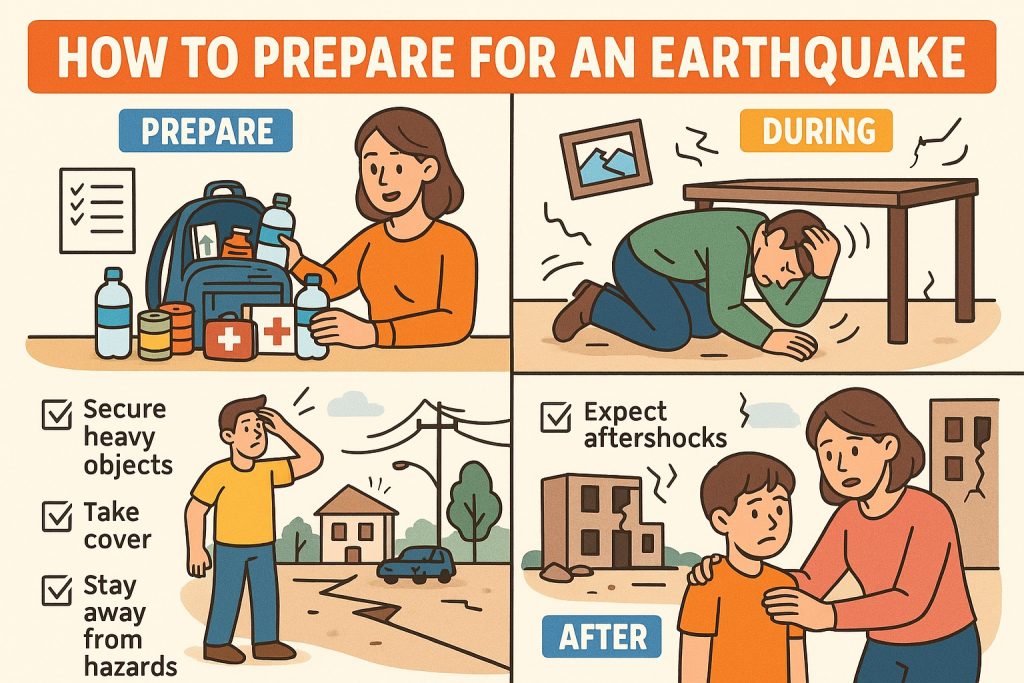 How to Prepare for an Earthquake and What to Do During One