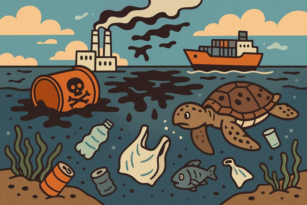 Ocean Pollution Over the Last 100 Years: A Century of Damage