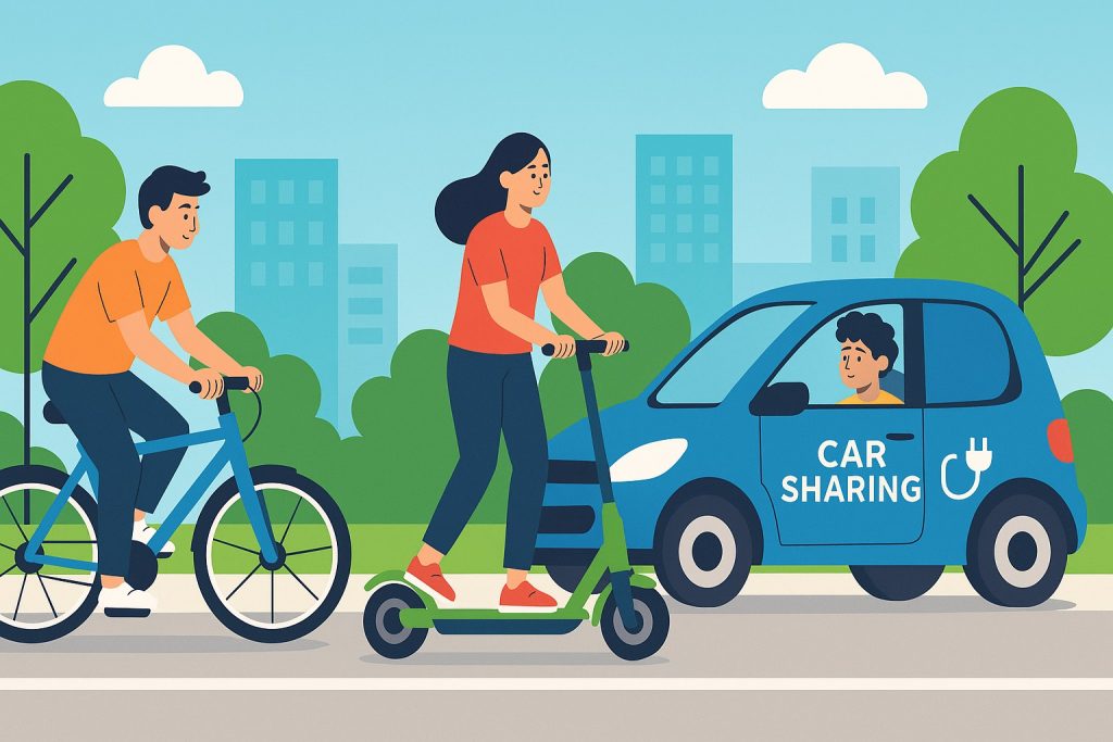 Eco-Friendly Transportation: Bicycles, E-Scooters, and Carsharing