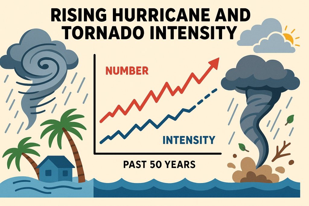 The Rise in Hurricane and Tornado Activity Over the Last 50 Years