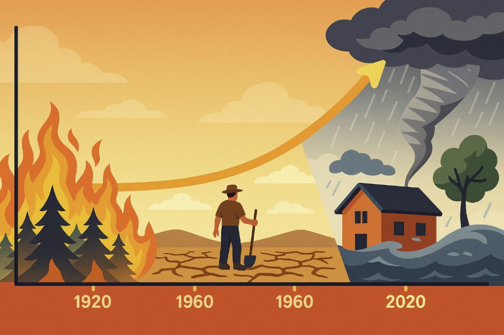 Rise in Climate Disasters Over the Past 100 Years: A Century of Escalation
