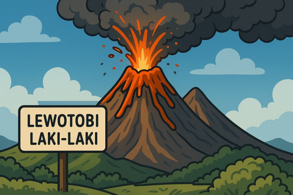 A Dual-Peaked Giant in Indonesia