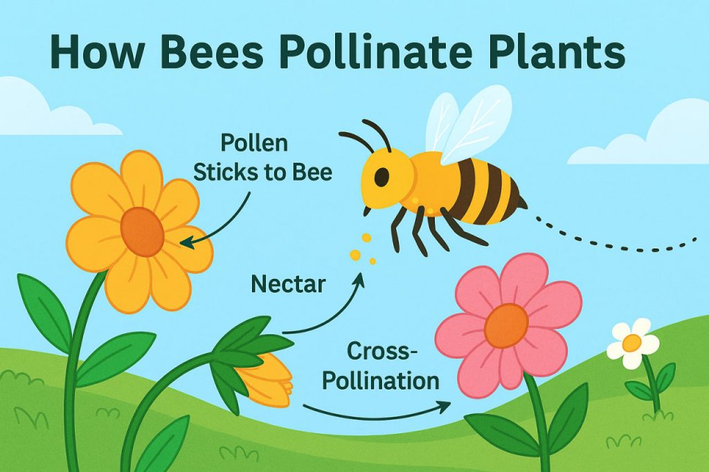 How Bees Pollinate Plants