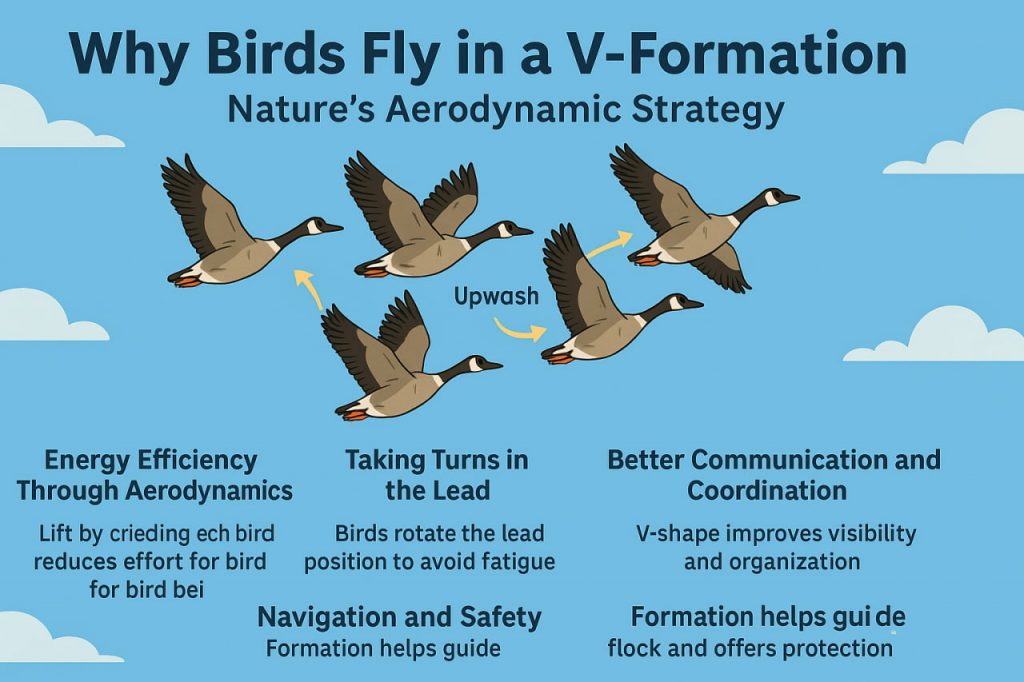 Why Birds Fly in a V-Formation: Nature’s Aerodynamic Strategy