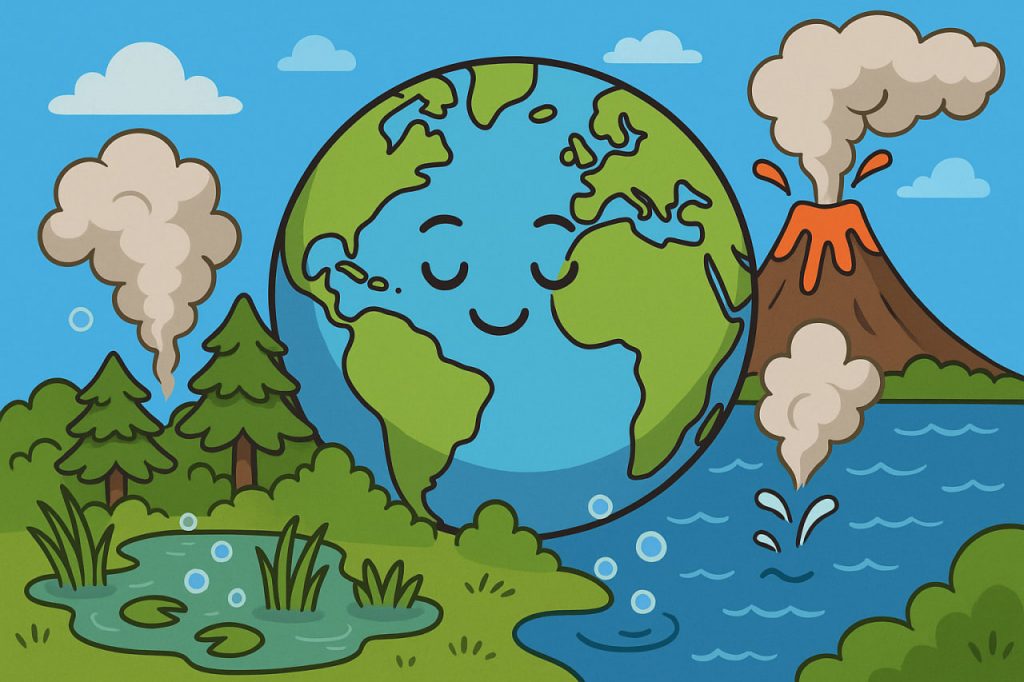 Greenhouse Gases Emitted by Nature