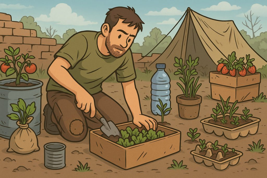 How to Grow Greens, Vegetables, and Fruits with Improvised Tools During a Disaster