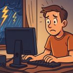 Risks of Working on a Computer Indoors During a Thunderstorm