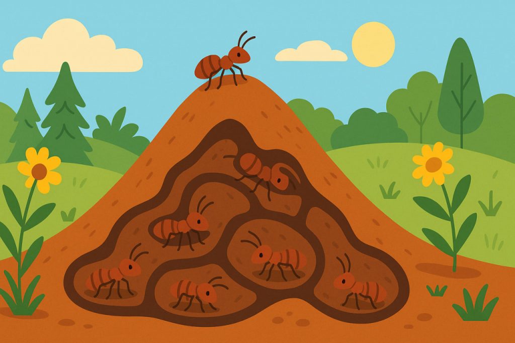 How Ant Hills Work
