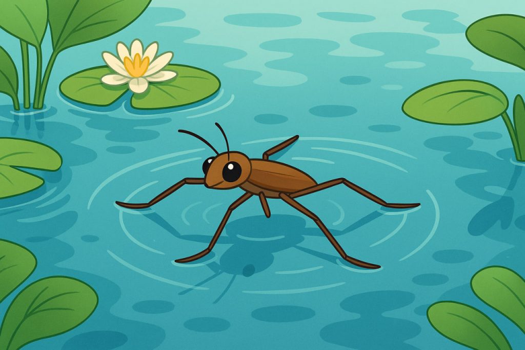 How Water Striders Walk on Water