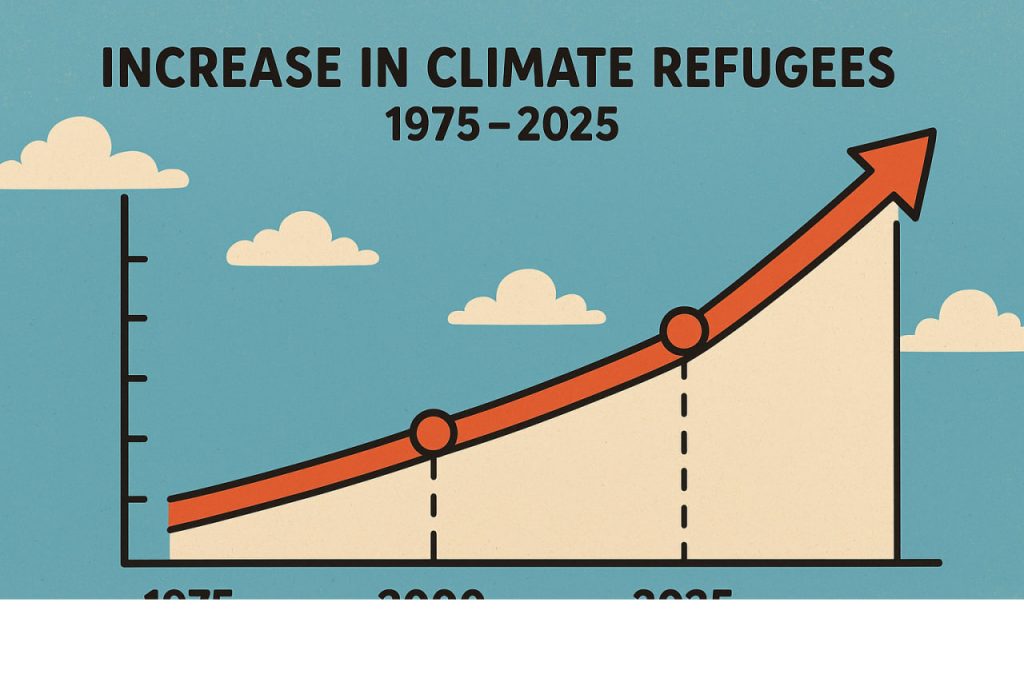 Growth of Climate Refugees Over the Last 50 Years