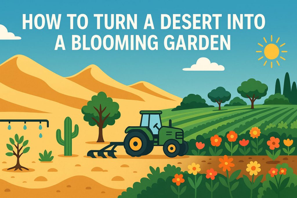 How to Turn a Desert into a Blooming Garden