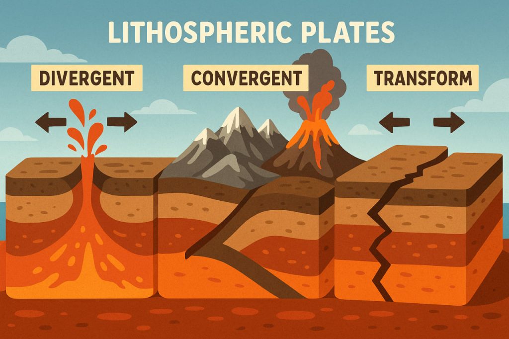 What Happens at the Boundaries of Lithospheric Plates?