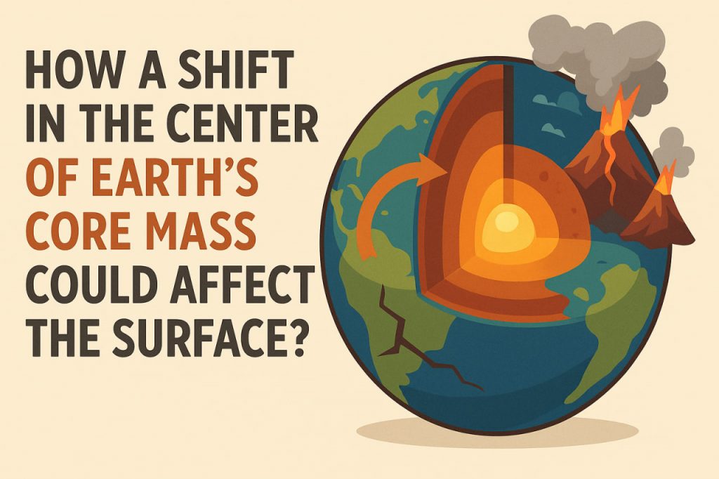 If the Earth’s Core Mass Center Shifted – What Would Happen on the Surface?