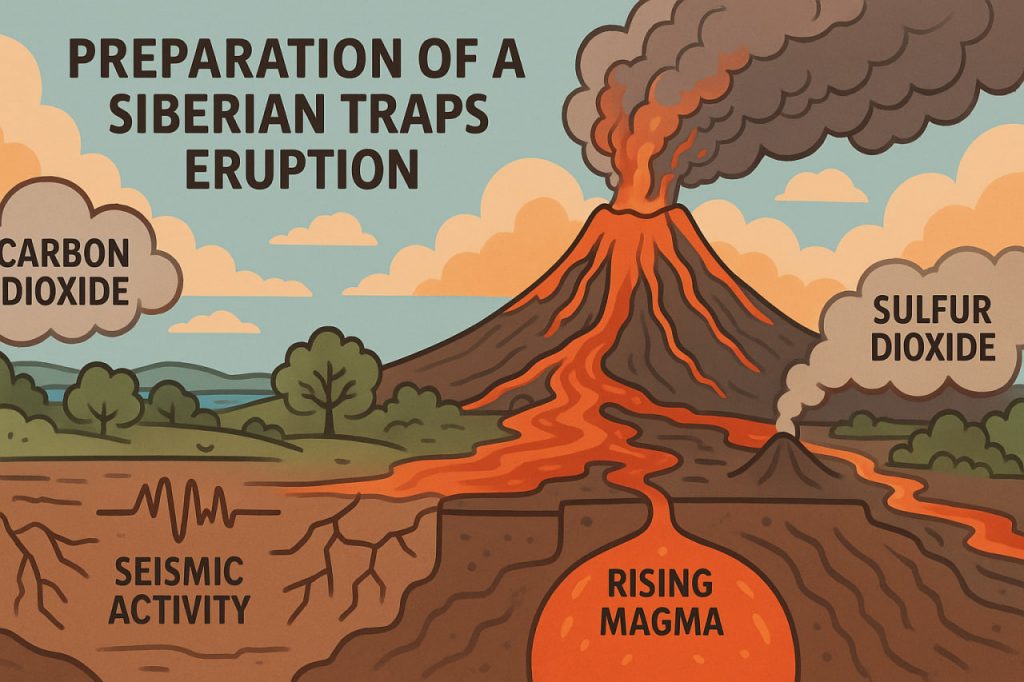 What Would Happen During the Preparation of a Siberian Traps Eruption