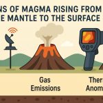 Signs of Magma Rising from the Mantle to the Surface