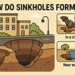How Do Sinkholes Form and How Has Their Frequency Increased?