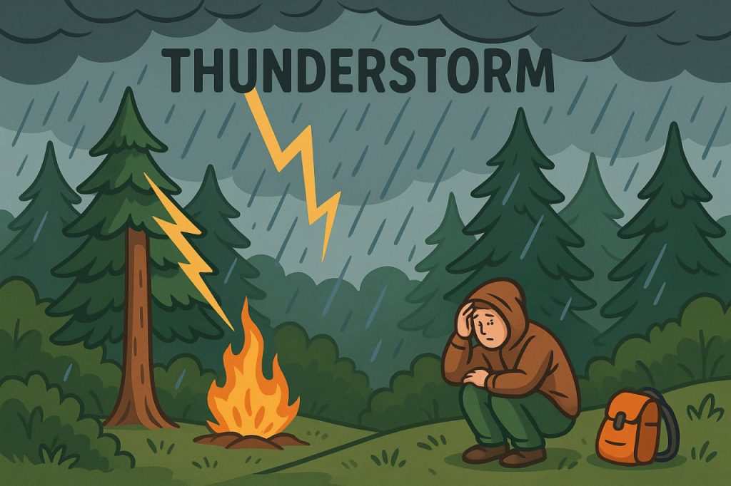 How to Stay Safe in a Thunderstorm While in the Forest