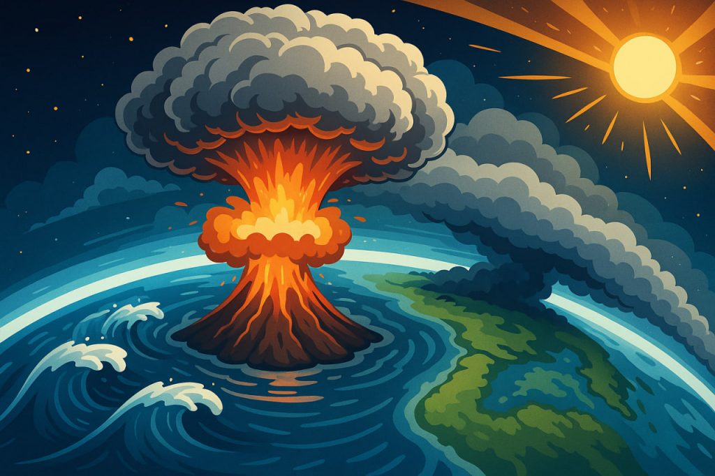What Would Happen If the Hunga Tonga–Hunga Haʻapai Eruption Were 1,000 Times Stronger?