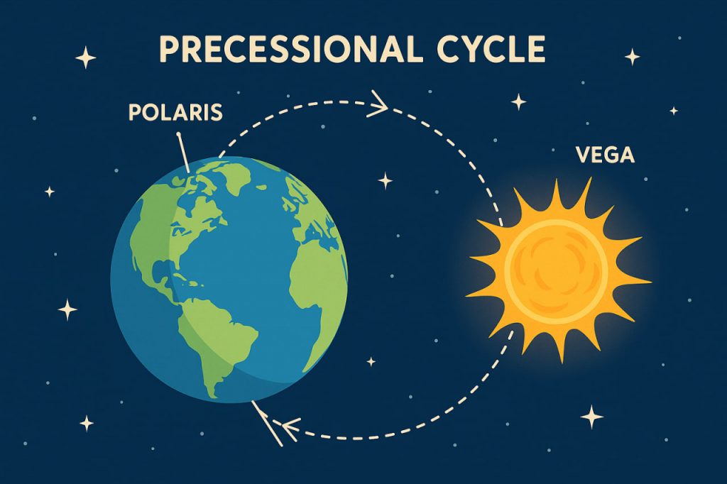 The Precessional Cycle: Earth’s Slow Cosmic Wobble and Its Impact on Climate