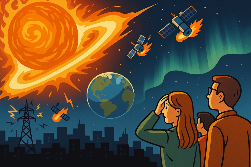What Would Happen if a Sudden Solar Storm Destroyed All Electronics on Earth?