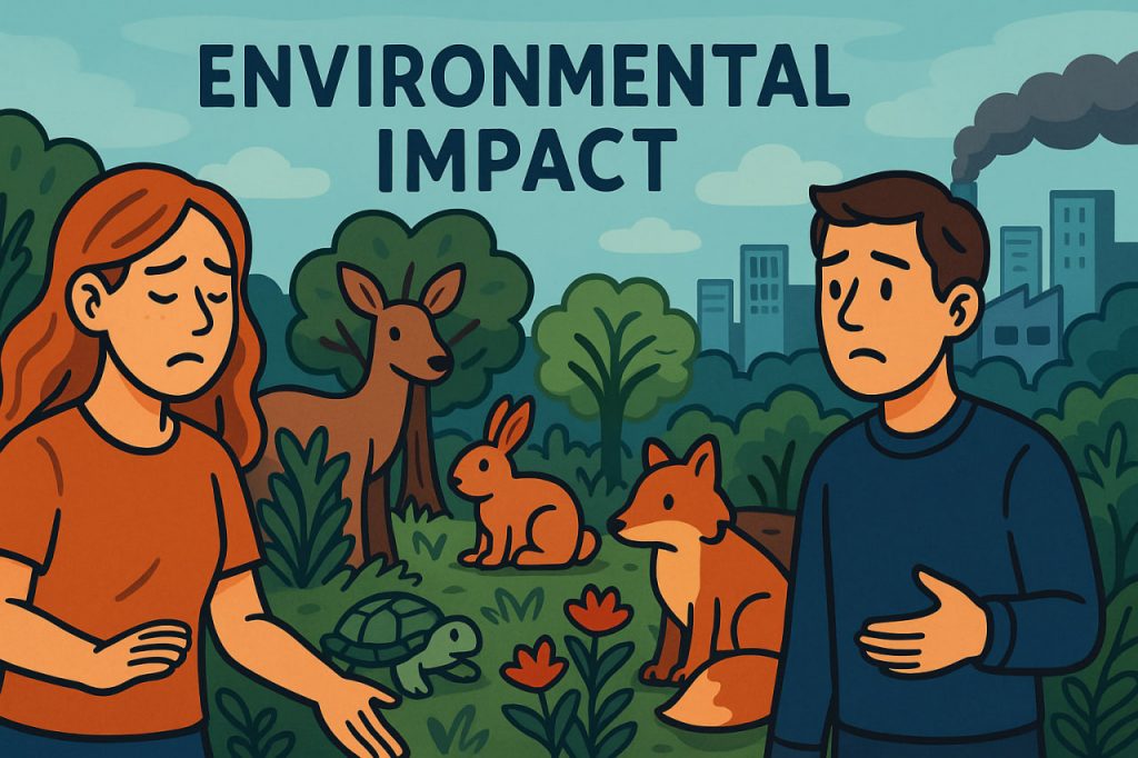 Environmental Impact of Humans and Animals Over the Last 1000 Years