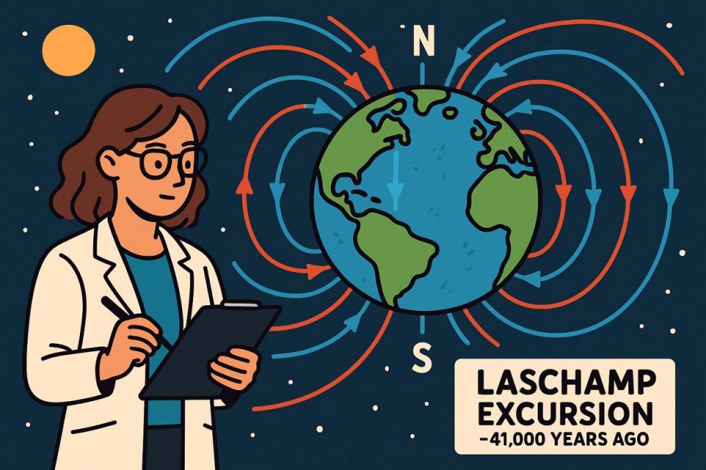 The Laschamp Excursion: When Earth’s Magnetic Field Nearly Collapsed