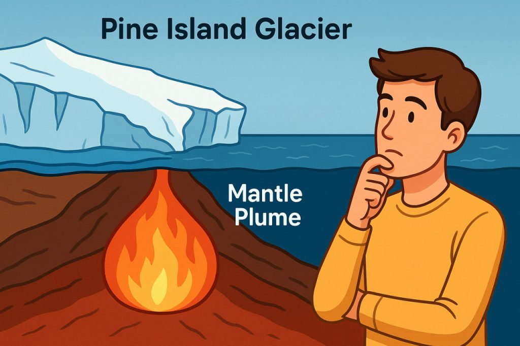 The Pine Island Glacier and the Mantle Plume Beneath West Antarctica