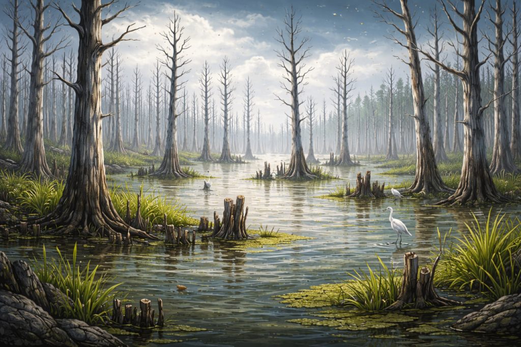 Ghost Forests: When Trees Die but the Landscape Remains