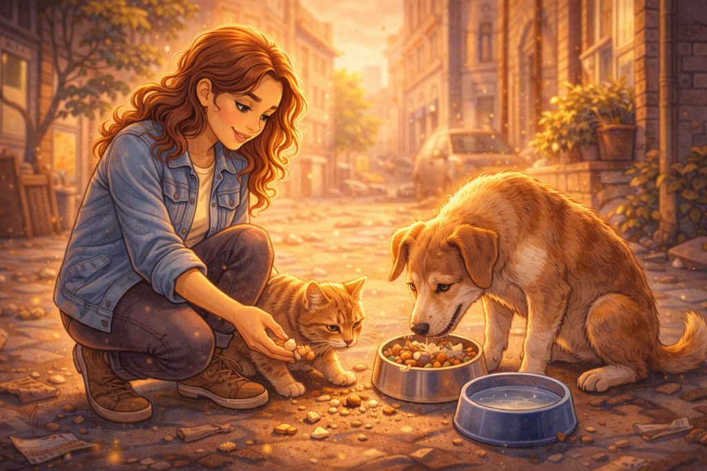 What You Can Safely Feed a Stray Cat or Dog