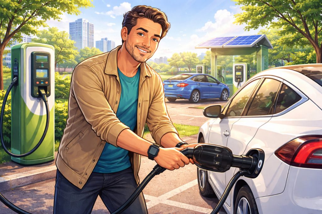 Electric Vehicles and Charging Infrastructure: Clean Energy from the Socket