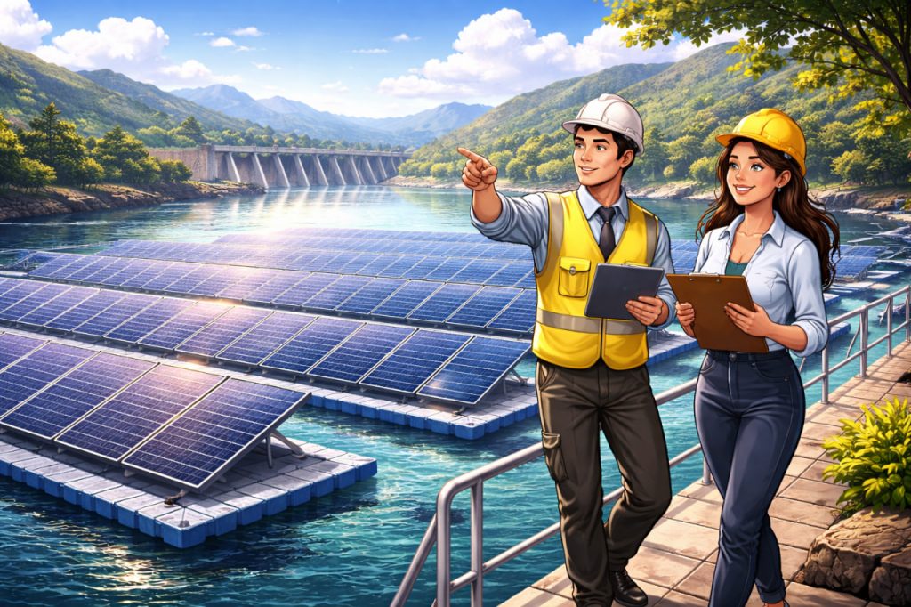 Floating Solar Power Plants: A Solution for Land-Limited Countries