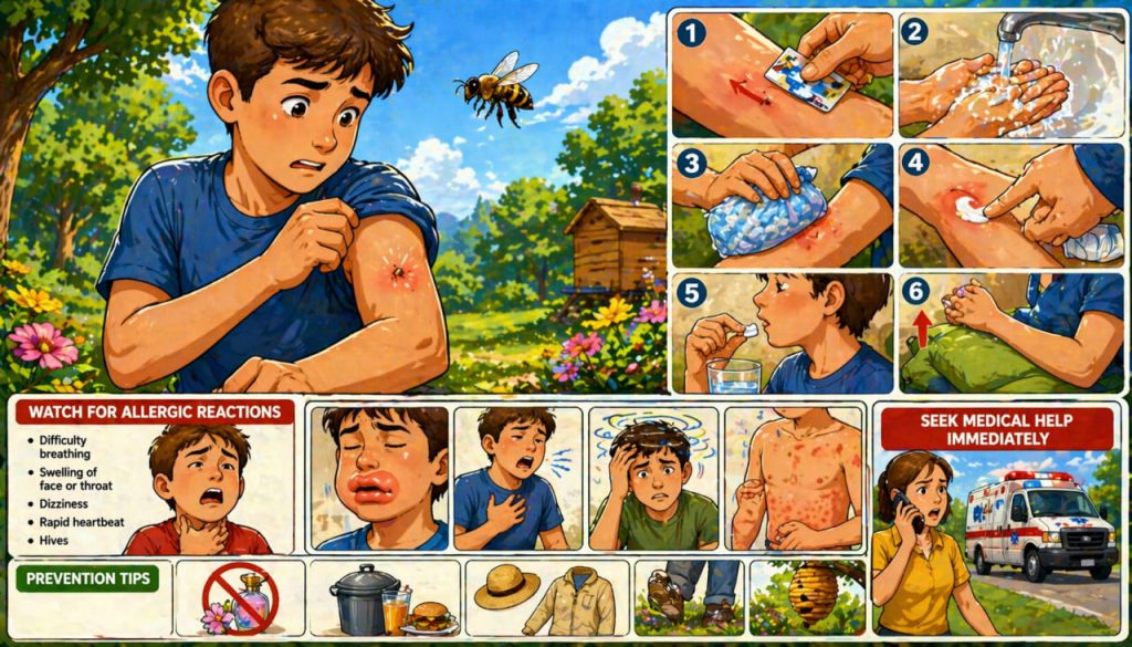 Bee Sting: What to Do and How to React Safely