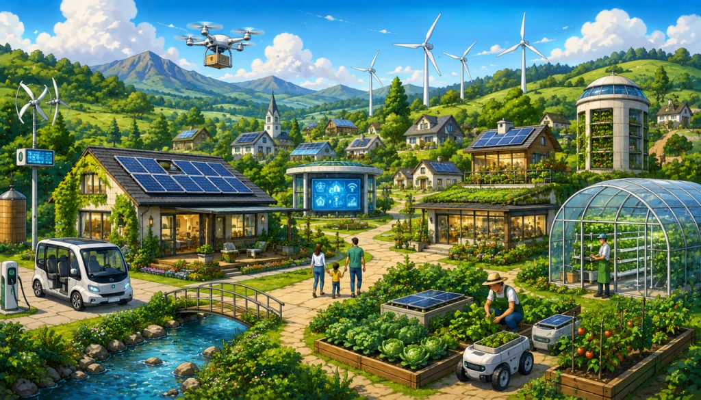 The Village of the Future: How Technology and Sustainability Could Transform Rural Life