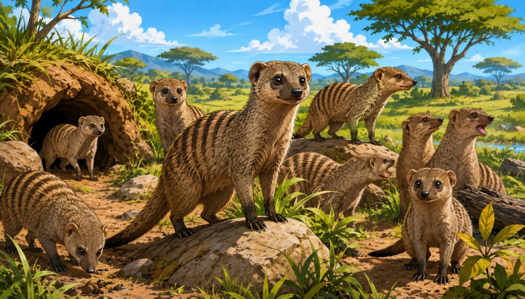 The Banded Mongoose: One of Africa’s Most Social and Intelligent Small Predators