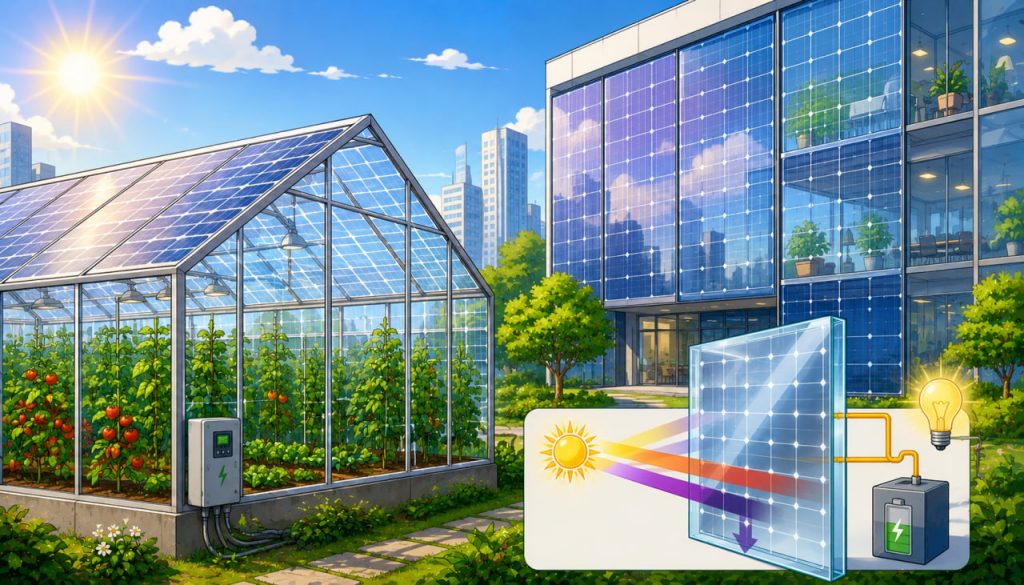Photovoltaics in Windows and Greenhouses: The Rise of Transparent Solar Panels
