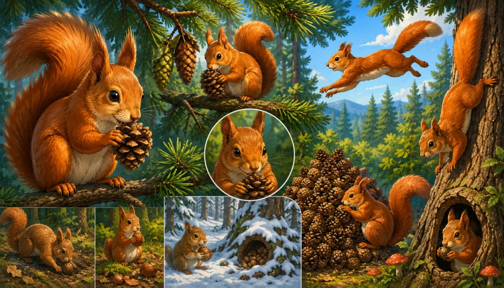 Squirrels: The Cone-Eating Forest Acrobats