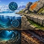 Cryptic Biota: Life Hidden in Rock Cracks and Beneath the Ice