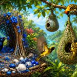 Nesting and Architecture in Birds: From Bowerbirds Building Pavilions to Weaverbirds Creating Hanging Masterpieces