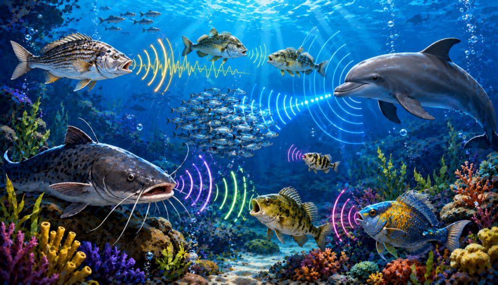 How Do Fish Talk? Underwater Sounds from Grunts to Echolocation
