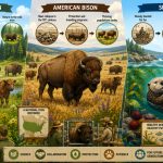 Species Reintroduction: The Remarkable Return of European Bison, American Bison, and Sea Otters