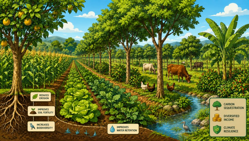 Agroforestry: How to Combine Trees and Crops for Sustainable Agriculture