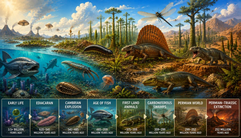 Who Lived on Earth Before Dinosaurs? The Strange World Before the Age of Giants
