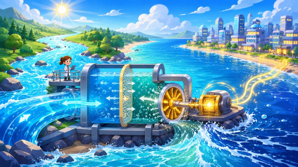 Salinity Gradient Energy: How Rivers and Seas Can Generate Osmotic Power