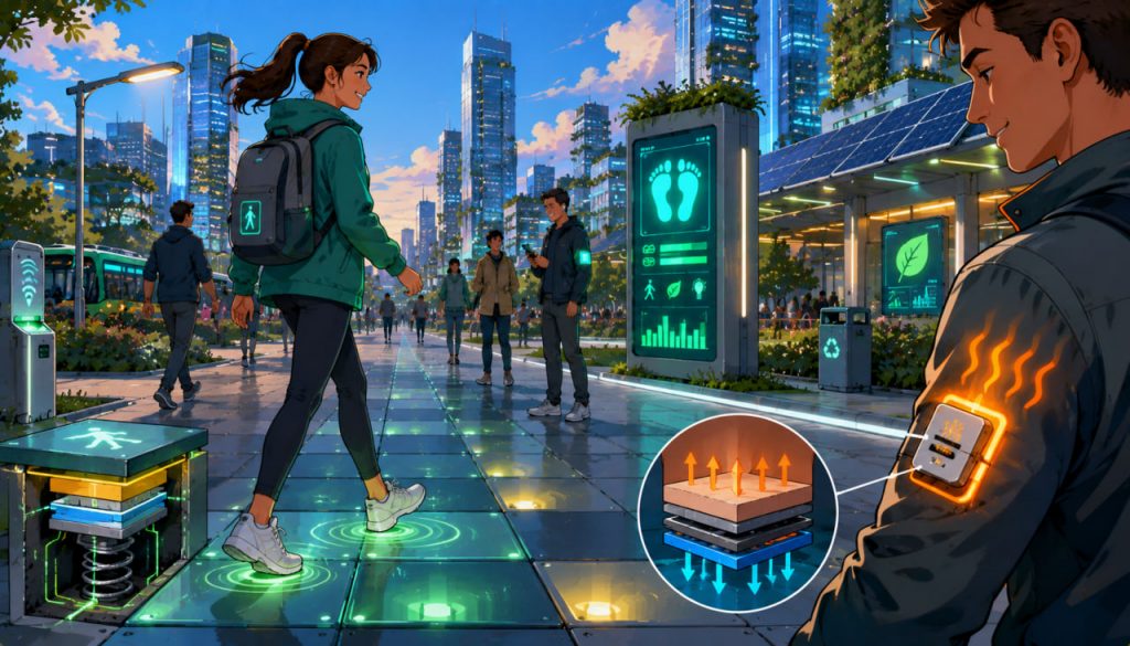 Energy From Footsteps and Body Heat: Piezoelectric Technology for Smart Cities