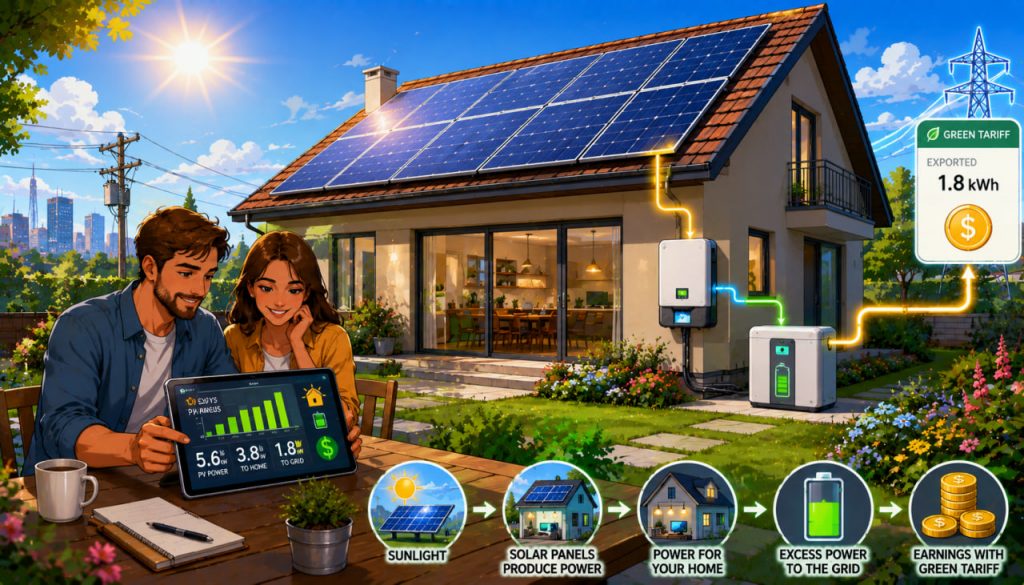 Green Tariffs for Homeowners: The Real Payback of a Residential Solar Power System