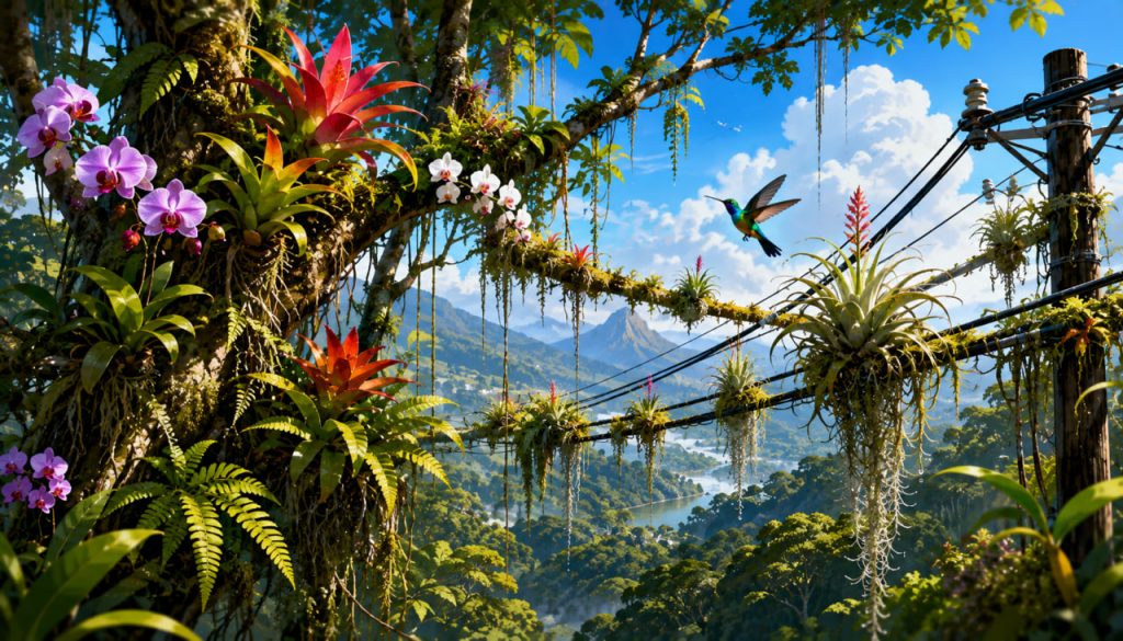Epiphytes: Air Gardens That Live Without Soil on Trees and Power Lines
