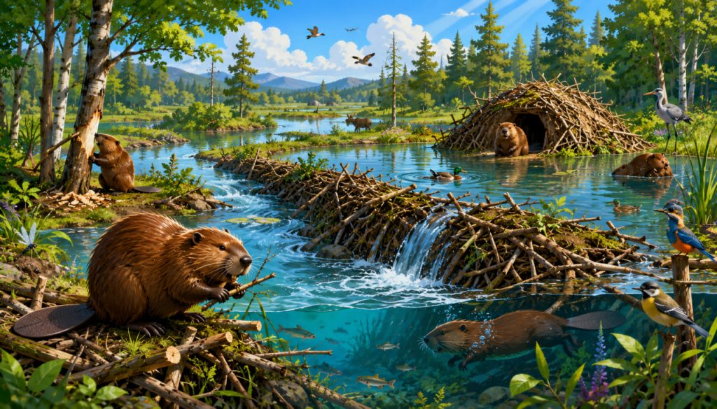 Beaver Eco-Engineering: How Nature’s Builders Transform Rivers, Wetlands, and Entire Landscapes