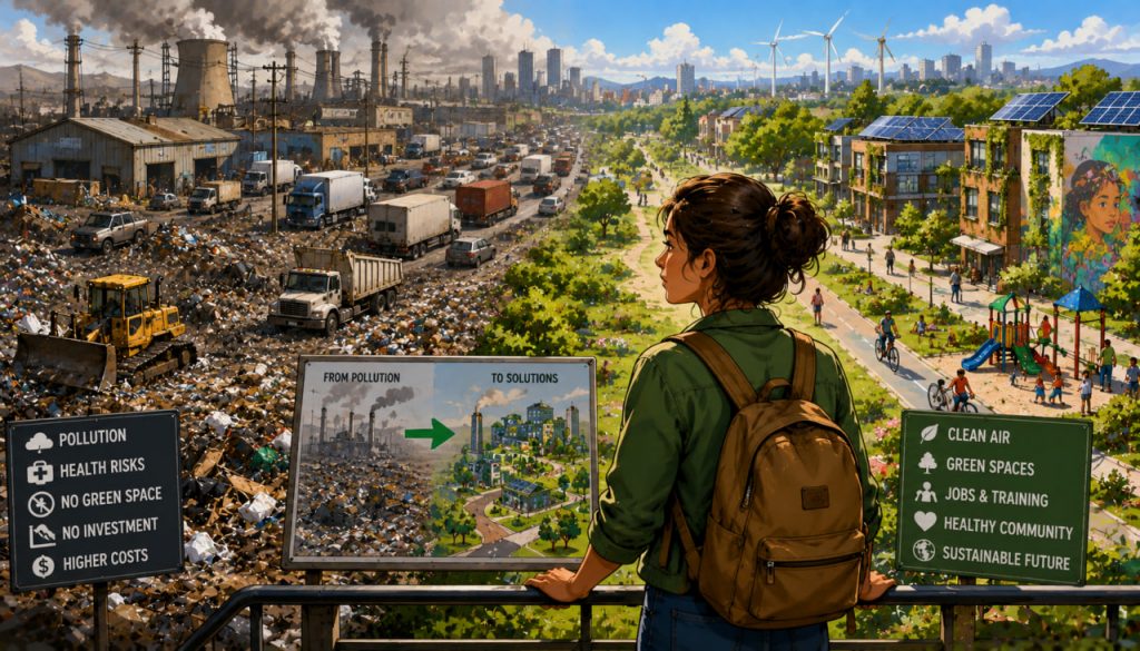 Urban Eco-Upgrade: How Landfills, Factories, and Homes Interact in Poor Neighborhoods