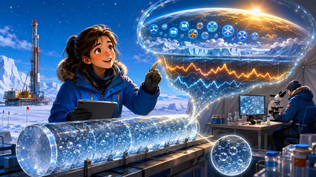 Paleoclimate: How Air Bubbles in Ice Reveal the Weather 800,000 Years Ago